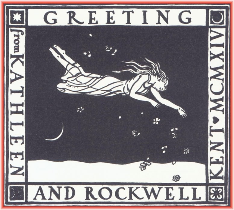 KentRockwell Artists Christmas Cards-WeaSnF. Rockwell Kent