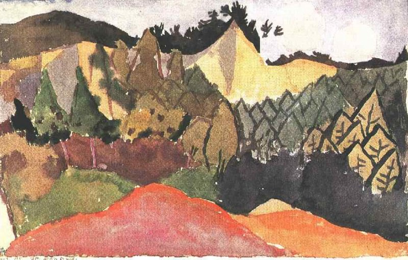 In the Quarry, 1913, Klee foundation, Bern. Paul Klee