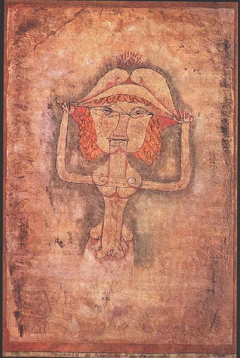 The singer L as Fioridigli, 1923, Collection Norman Gra. Paul Klee