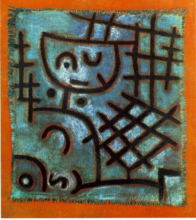 Captive, 1940, Oil on burlap, Collection Mr. and Mrs. F. Paul Klee