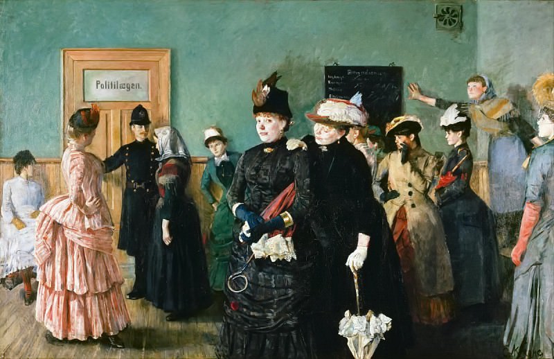 Albertine to See the Police Surgeon. Christian Krohg