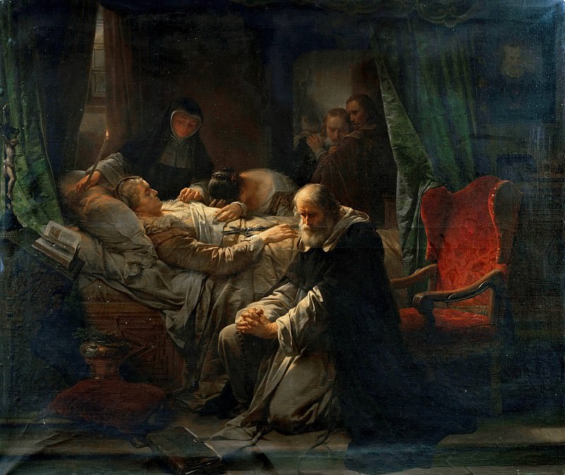 The death of Marie de Medici. Nicaise de Keyser