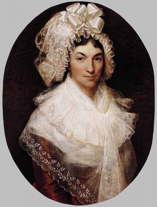 KINSOEN Francois Joseph Portrait Of Jeanne Bauwens van Peteghem. Francois-Joseph Kinsoen