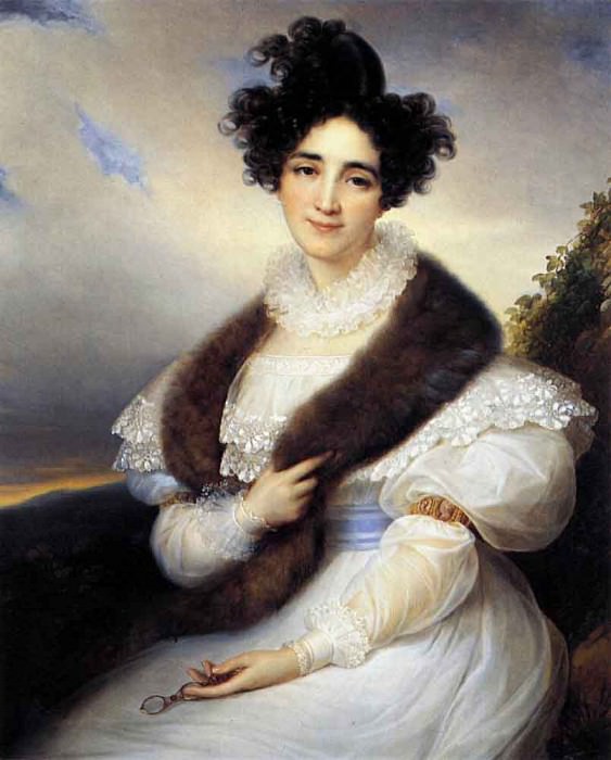 KINSOEN Francois Joseph Portrait Of Marie J Lafont Porcher. Francois-Joseph Kinsoen