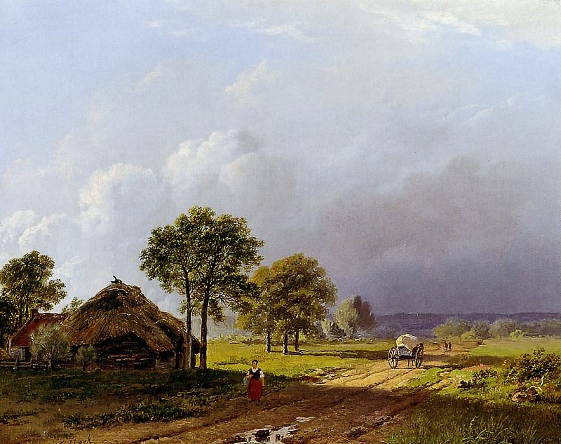 Landscape at Beek. Barend Cornelis Koekkoek