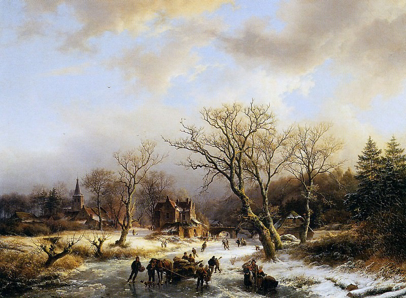 Winterlandscape. Barend Cornelis Koekkoek
