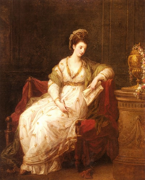 Портрет Луизы Генриетты Кэмпбелл, впоследствии леди Скарлет, в образе Музы литературы. Ангелика Кауфман