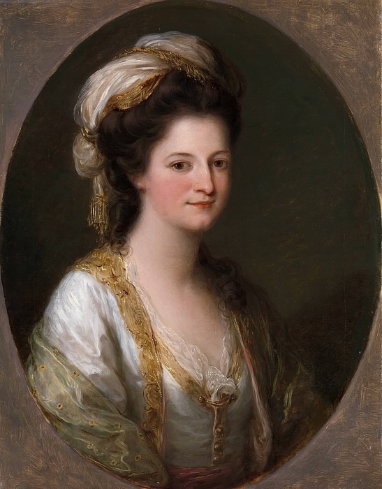 Portrait of a woman, traditionally identified as Lady Hervey. Angelica Kauffmann
