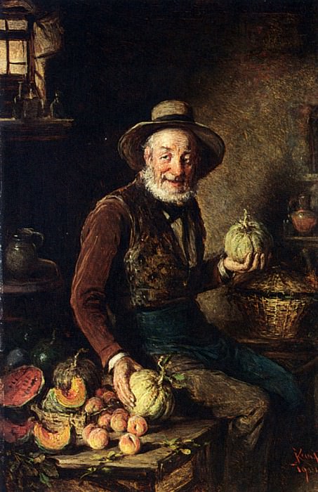 Kern Hermann The Pumpkin Seller. Hermann Kern