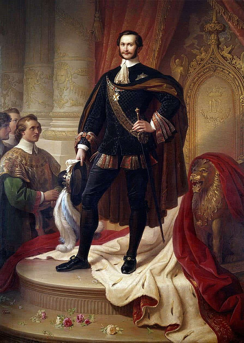 Портрет Максимилиана II Иосифа, короля Баварии. Вильгельм фон Каульбах