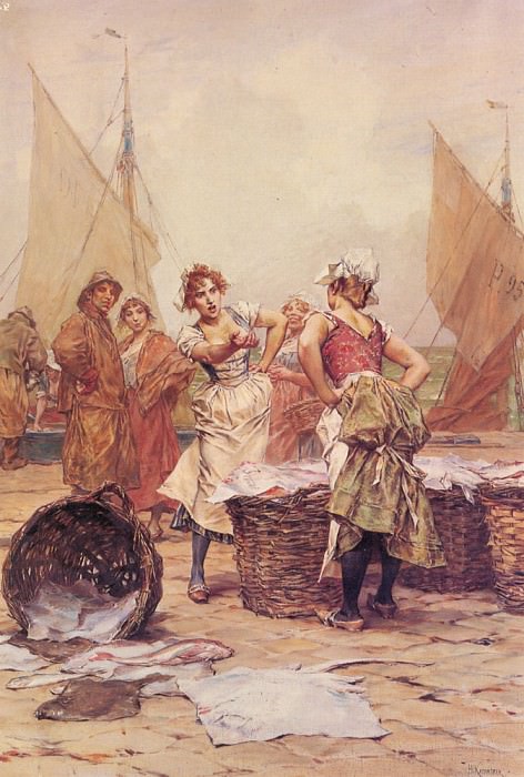 The Fishwives. Frederick Hendrik Kaemmerer