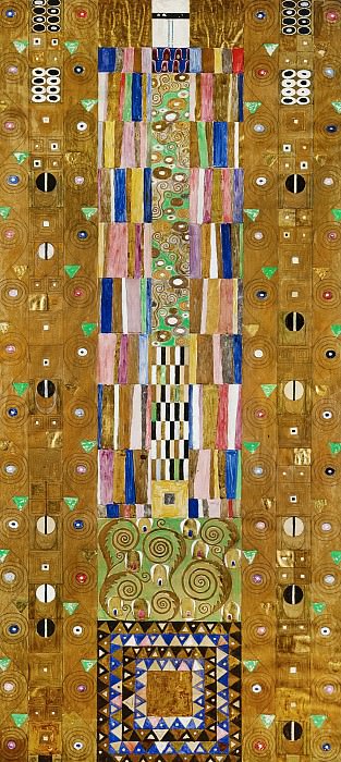 Mural for the dining room of the Stoclet Palais. Gustav Klimt