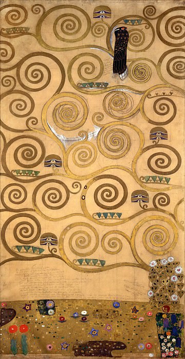 Mural for the dining room of the Stoclet Palais. Gustav Klimt