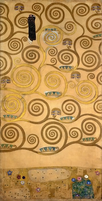 Mural for the dining room of the Stoclet Palais. Gustav Klimt