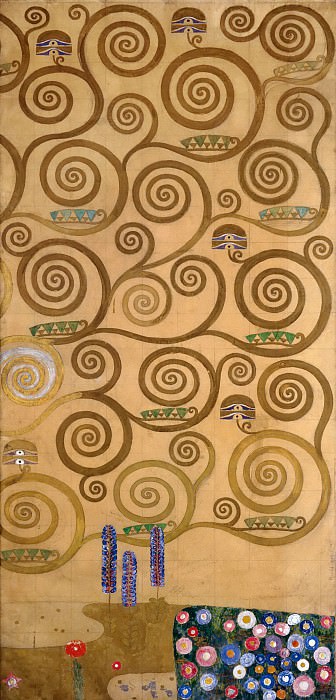 Mural for the dining room of the Stoclet Palais. Gustav Klimt