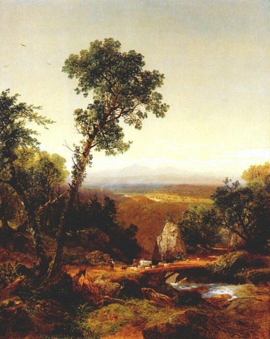 Ландшафт в районе Белых гор, 1859. Джон Фредерик Кенсетт