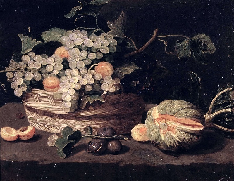 Still life with fruit. Jan Van Kessel
