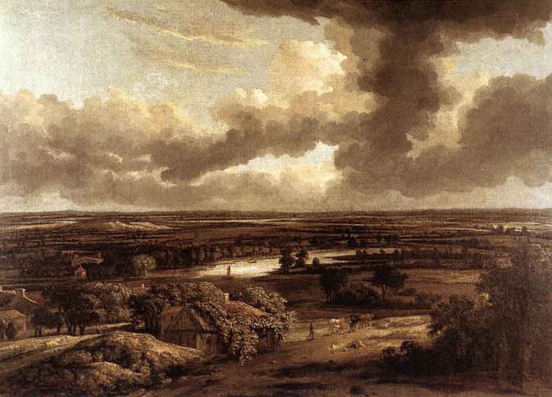 Голландский пейзаж при взгляде на него с дюн. Филипс Конинк