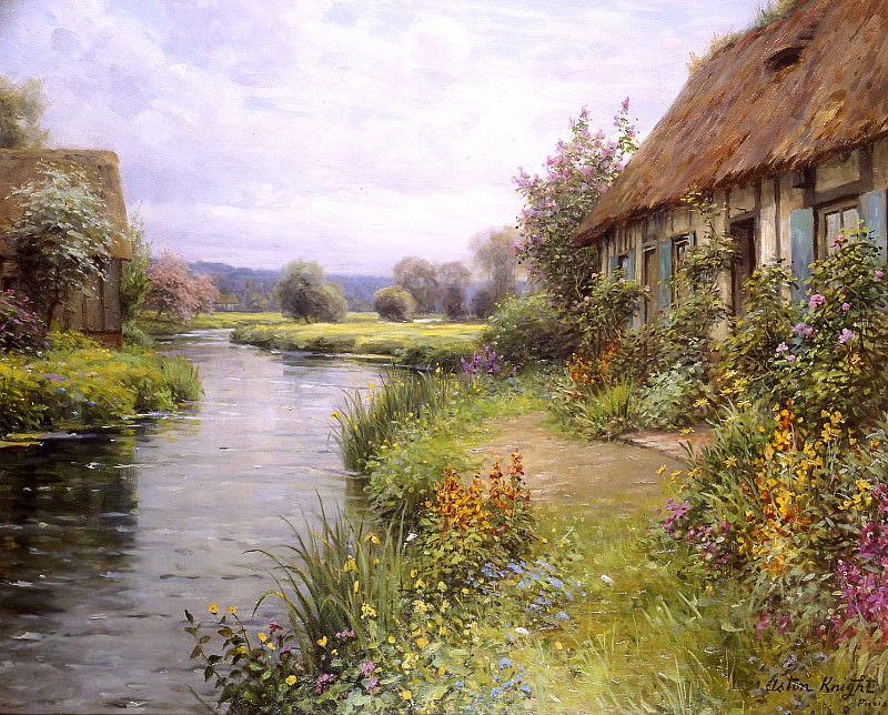 A bend in the river. Louis Aston Knight