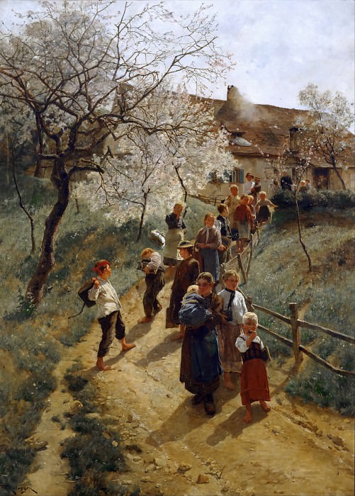A spring day. Friedrich Kallmorgen