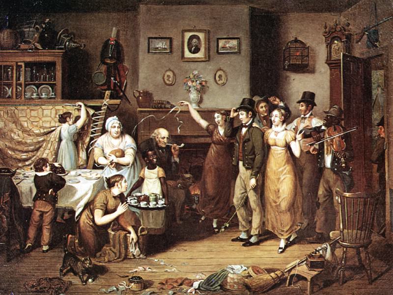 JLM-1813-John Krimmel-Quilting Party. Джон Криммель