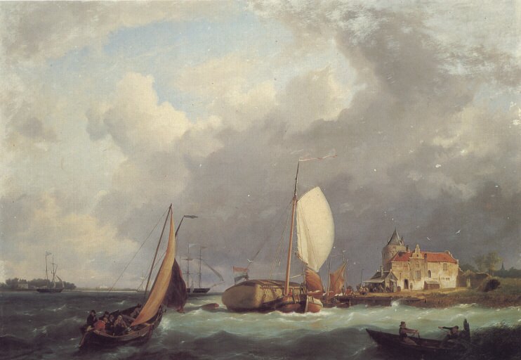Shipping off the Dutch Coast. Hermanus Koekkoek