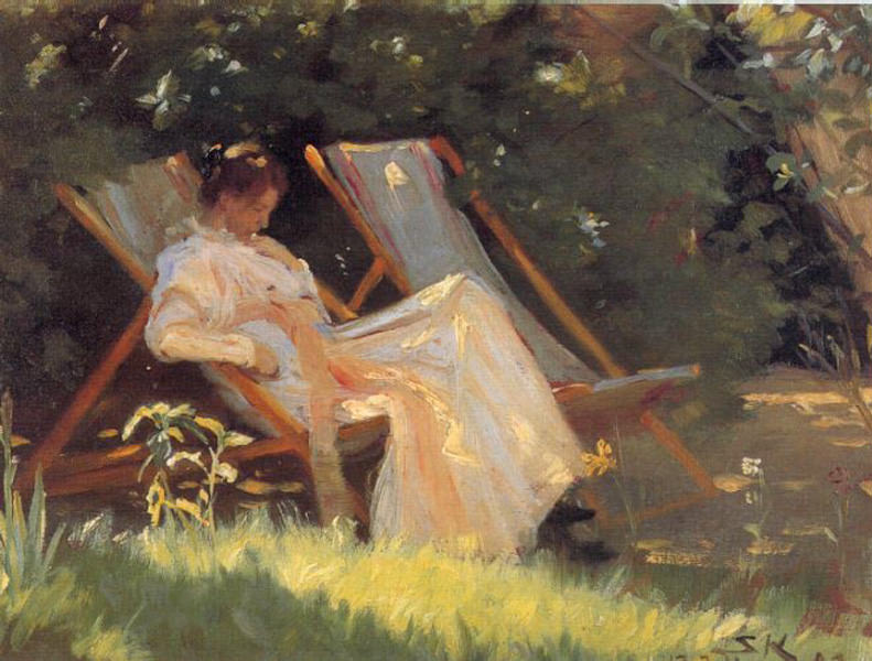 Мария в саду, 1893. Педер Северин Крёйер
