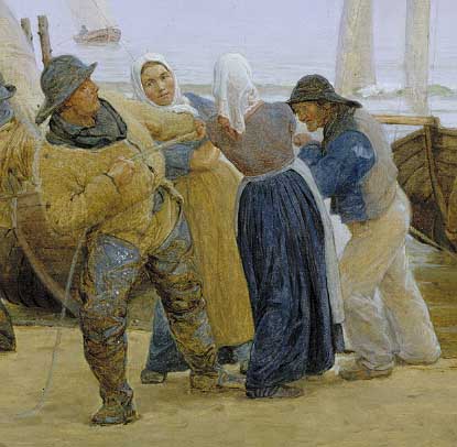 Pescadores de Hornbaek 1875. Peder Severin Kroyer