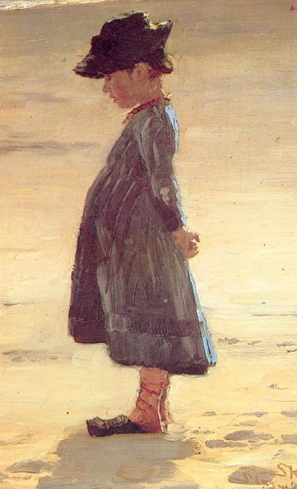 Nina en la playa 1884. Peder Severin Kroyer