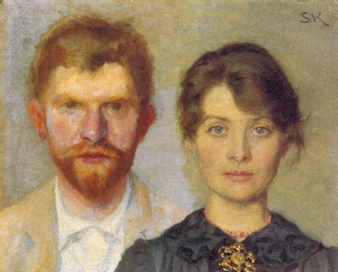 Retrato del matrimonio 1890. Peder Severin Kroyer