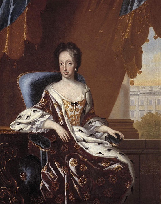 Hedvig Eleonora , Princess of Holstein-Gottorp, Queen of Sweden [Attributed], David von Krafft