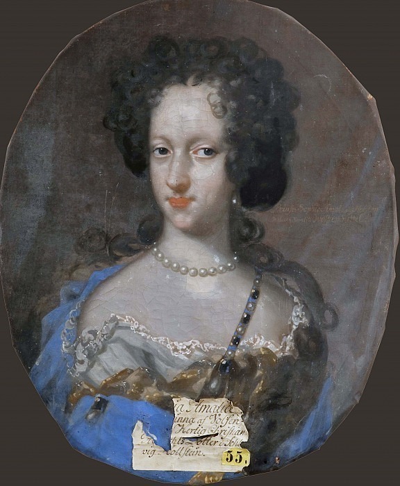 Sofia Amalia (1670-1710), Princess of Holstein-Gottorp. David von Krafft (Attributed)