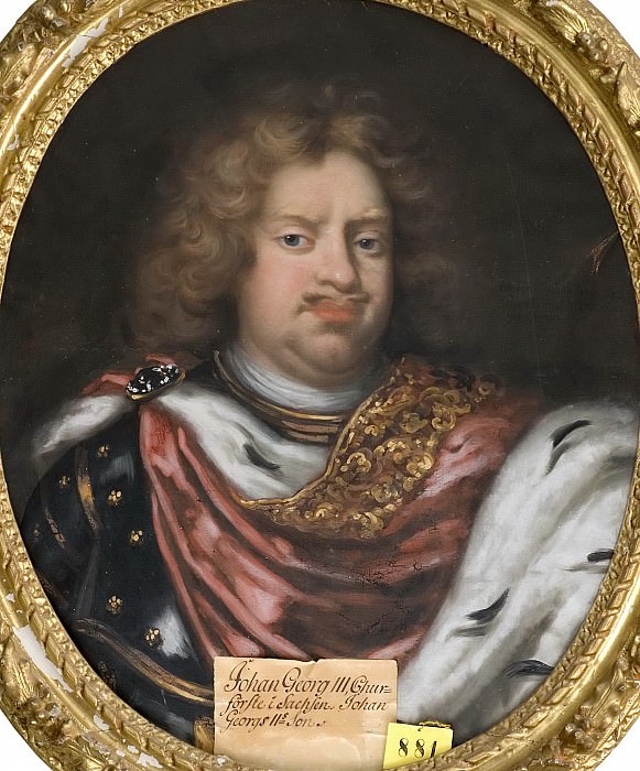 Johan Georg III (1647-1691), Kurfitte of Saxony. David von Krafft (Attributed)
