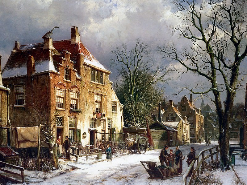 Winterlandscape. Willem Koekkoek