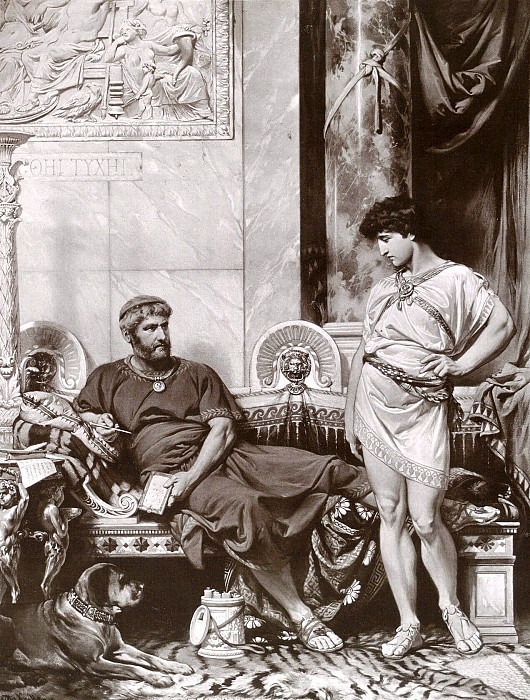 Hadrian And Antinous, Otto Knille