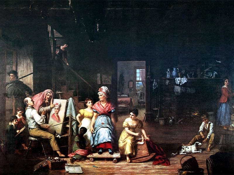 JLM-1815-C B King-Itinerant Painter. Король Карл птицы