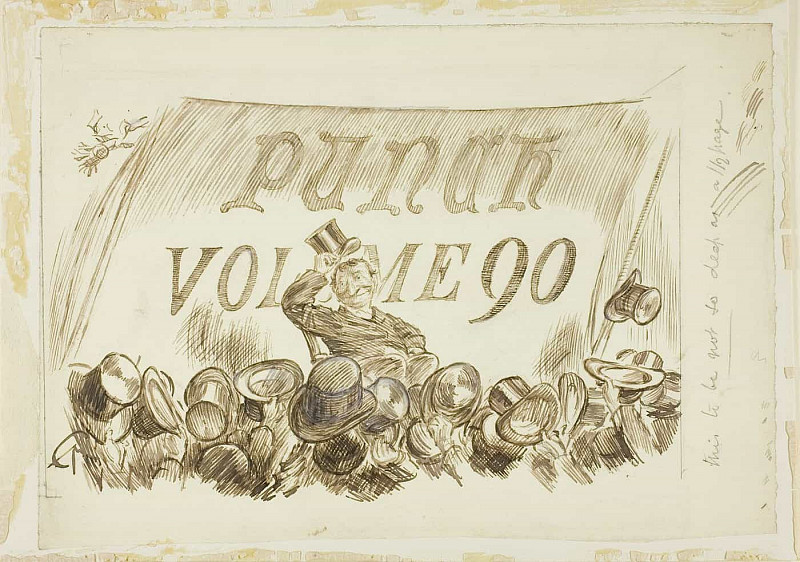 Study for Punch, Volume 90. Charles Samuel Keene