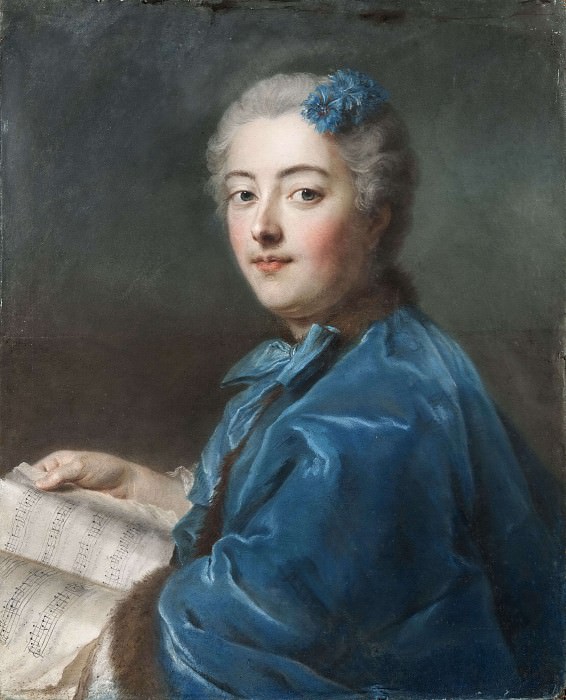 Мария-Софи де Курсильон, герцогиня Пеквиньи, принцесса Роханская (1713-1756). Морис-Кантен Ла Тур