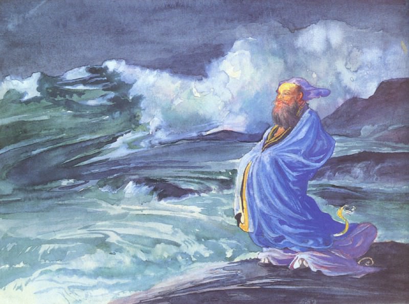 A Rishi Calling up a Storm. John La Farge
