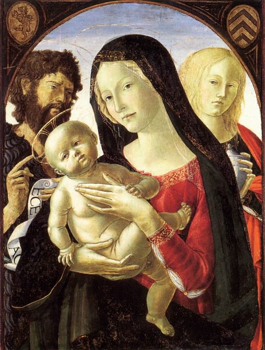 NEROCCIO DE LANDI Madonna And Child With St John The Baptist. Neroccio di Bartolomeo De Landi