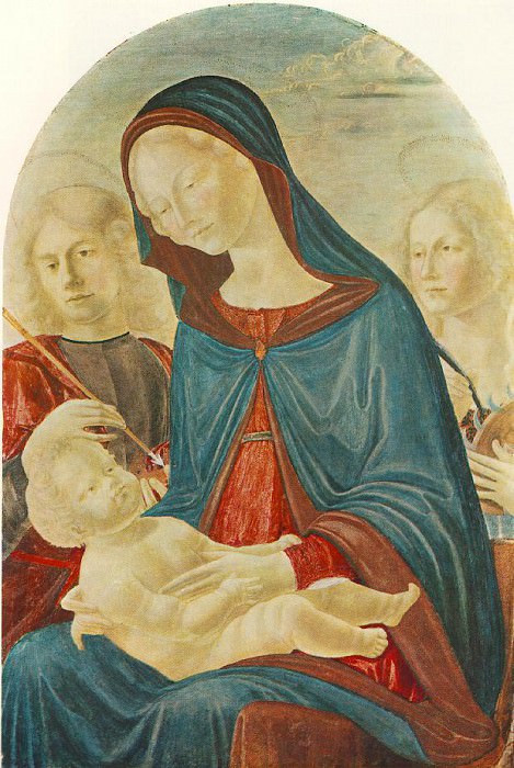 NEROCCIO DE LANDI Madonna With Child St Sebastian And St Catherine Of Alexandria. Neroccio di Bartolomeo De Landi