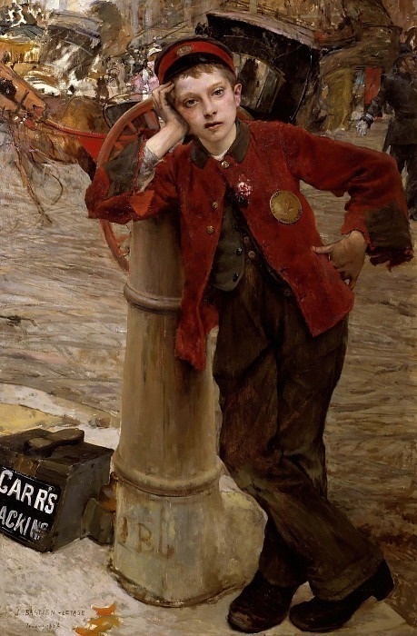 The shoeshine boy. Jules Bastien-Lepage