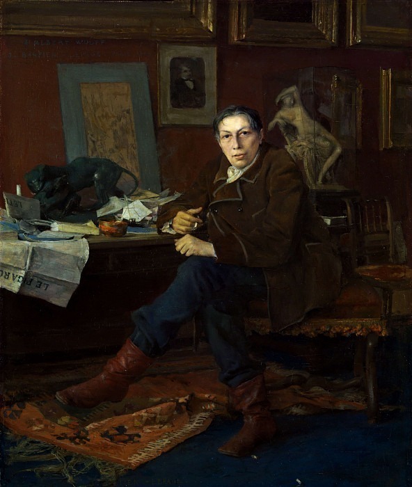 Albert Wolff in His Study. Jules Bastien-Lepage