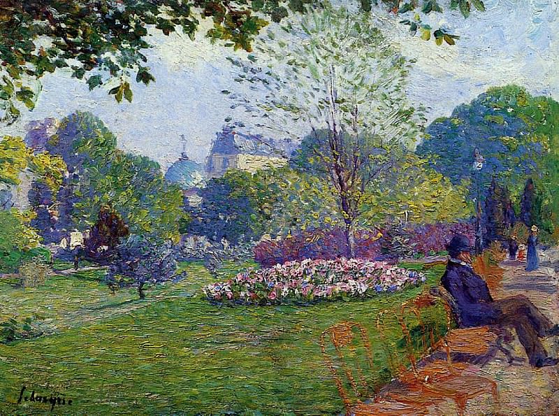 The Parc Monceau. Albert-Charles Lebourg
