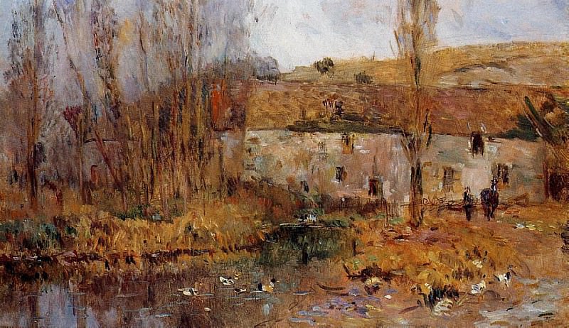 Mill in Normandy. Albert-Charles Lebourg