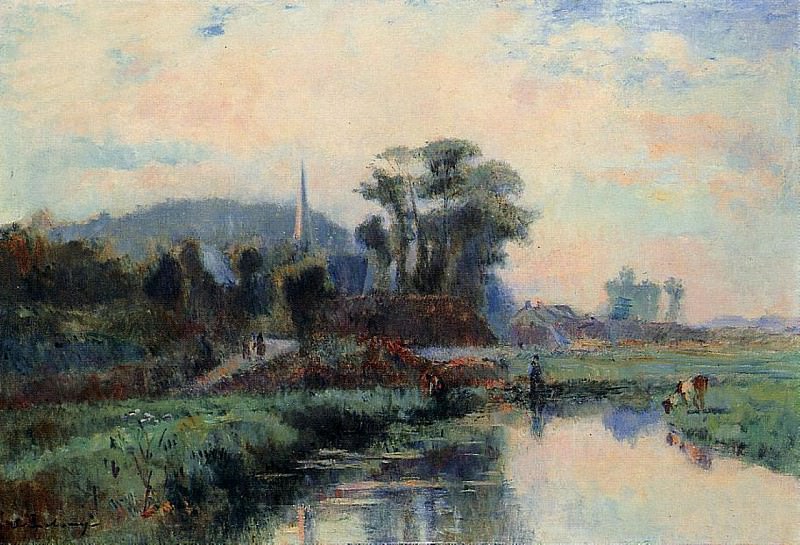 The Banks of the Durdent. Albert-Charles Lebourg