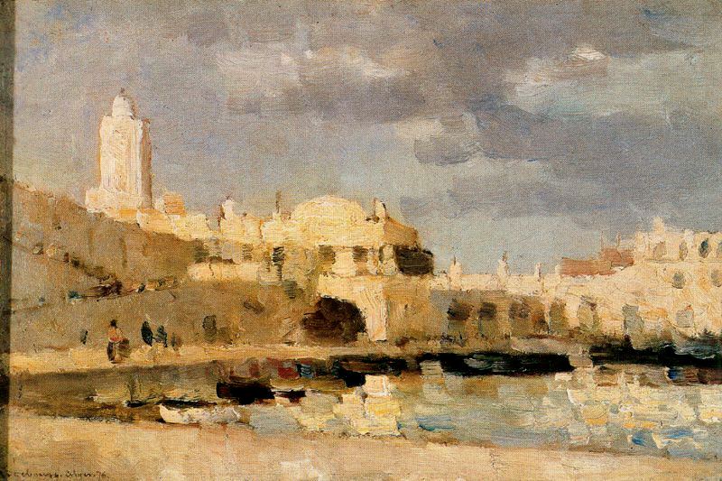 The Port of Algiers. Albert-Charles Lebourg