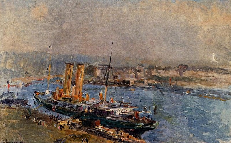 The Port of Rouen. Albert-Charles Lebourg