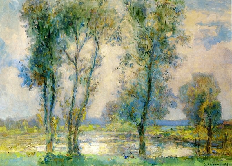 Near the Lake 1909. Albert-Charles Lebourg