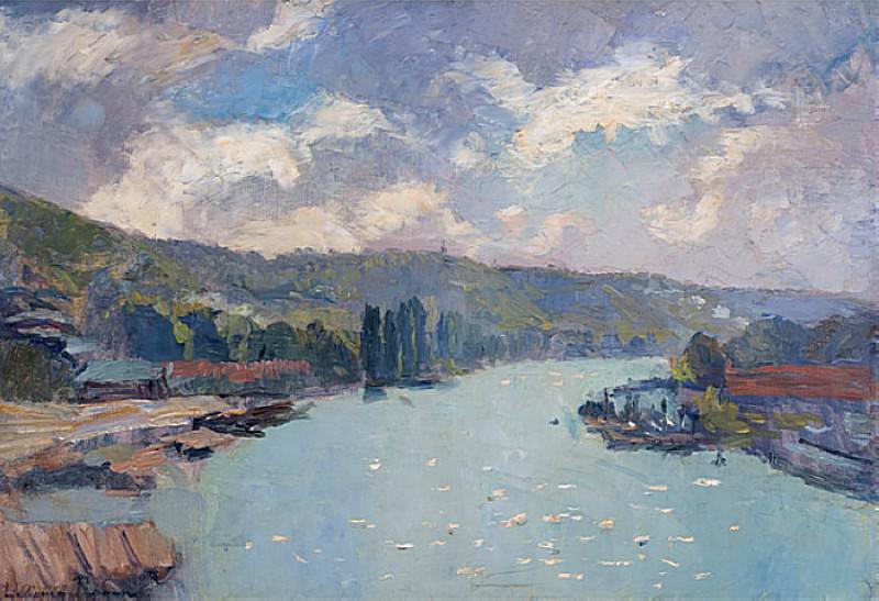 La Seine a Rouen 1886. Albert-Charles Lebourg